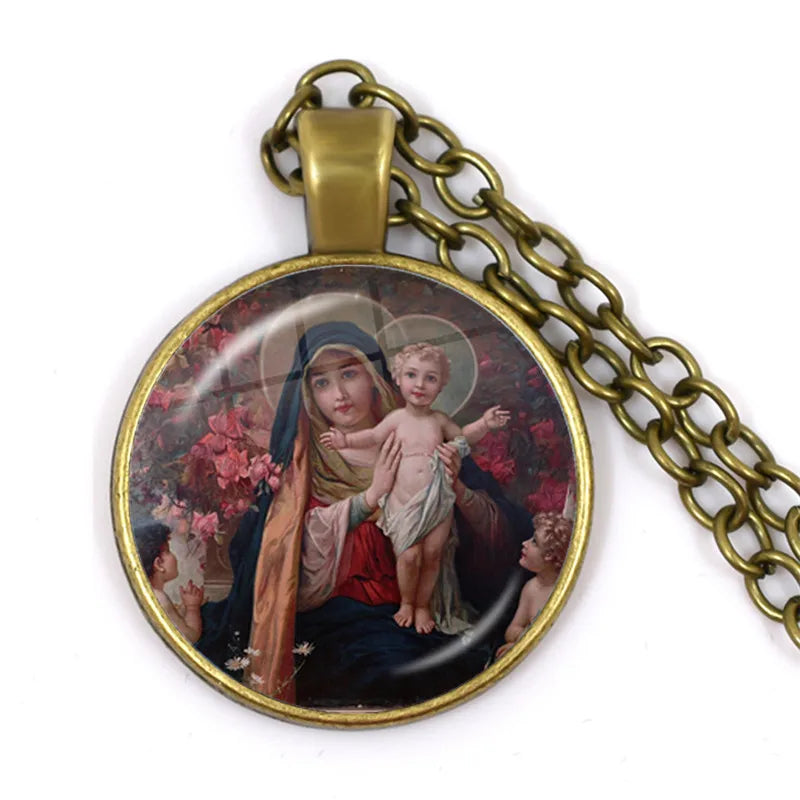 ✝️ HOLY SPIRIT Jewelry Virgin Mary and Baby Jesus Christian Catholicism. Almost Sold Out!